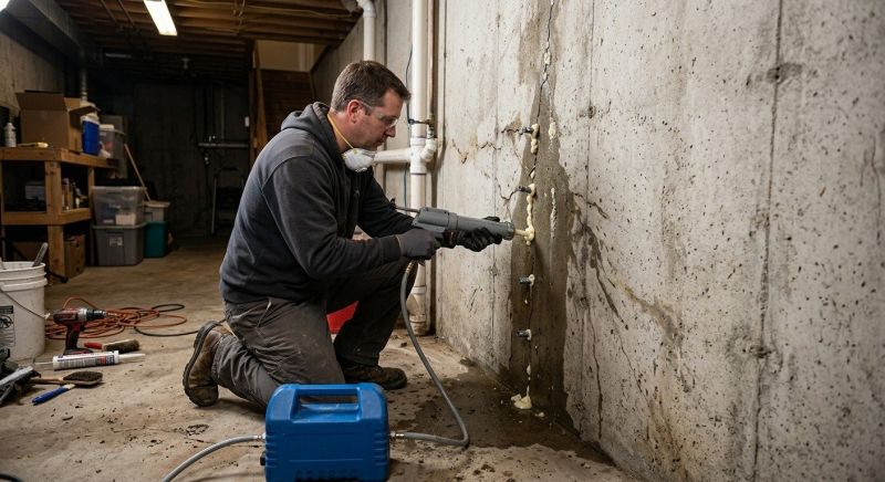 Basement Foundation Repair in De Soto, KS