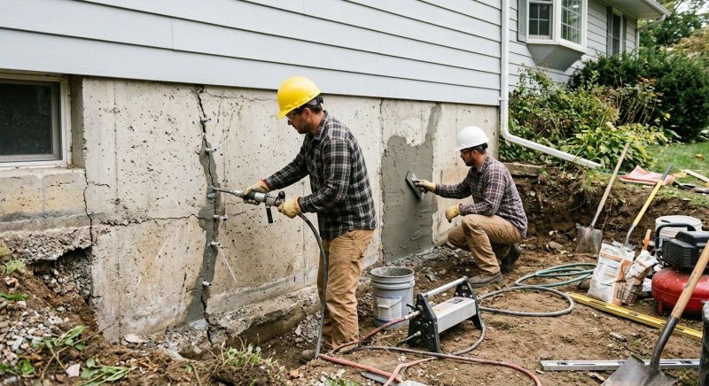 Basement Foundation Repair in Kansas City, KS
