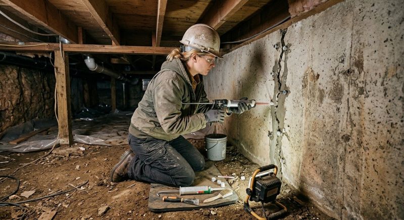 Basement Foundation Repair in Leawood, KS