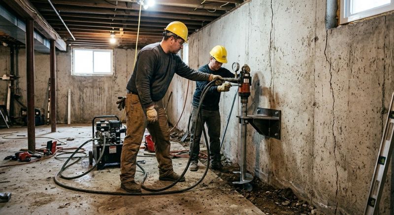 Basement Stabilization in Johnson County, KS
