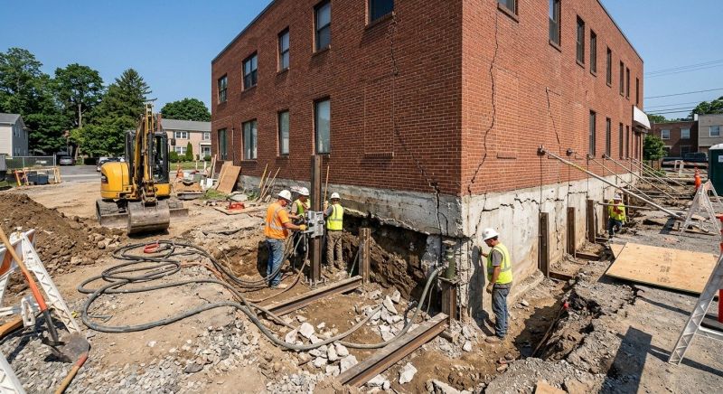 Building Foundation Repair in Louisburg, KS