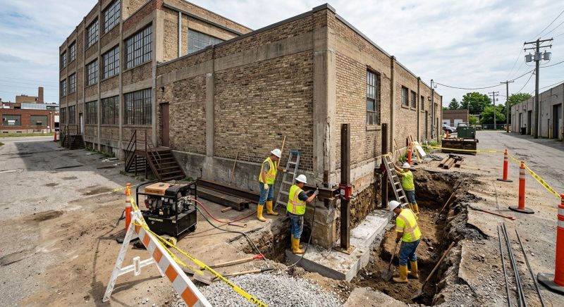 Building Foundation Repair in Tonganoxie, KS