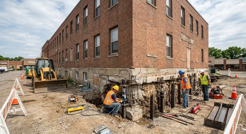 Commercial Foundation Repair in Johnson County, KS