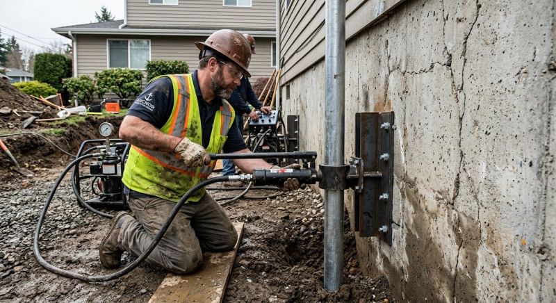 Concrete Foundation Leveling in Tonganoxie, KS