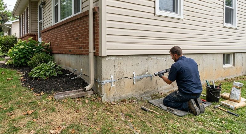 Cracked Foundation Repair in Olathe, KS