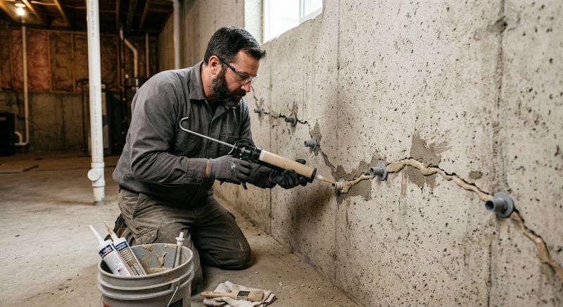 Cracked Foundation Repair in Paola, KS