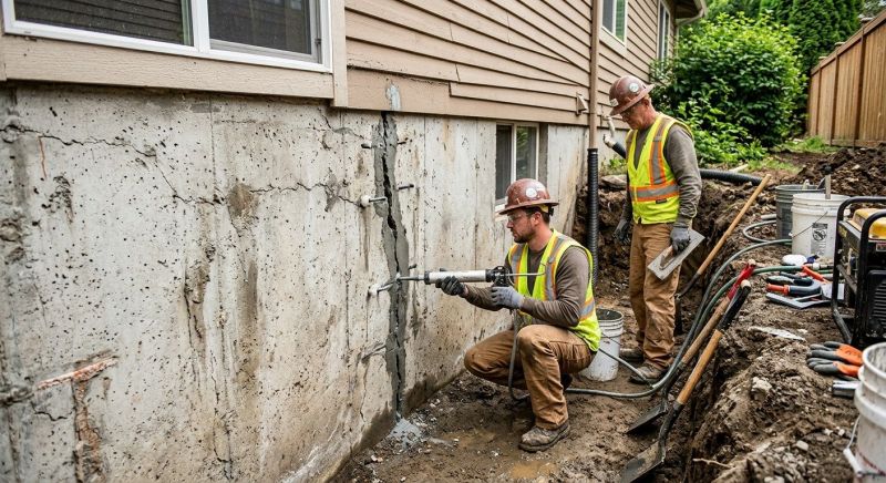 Cracked Foundation Repair in Shawnee, KS