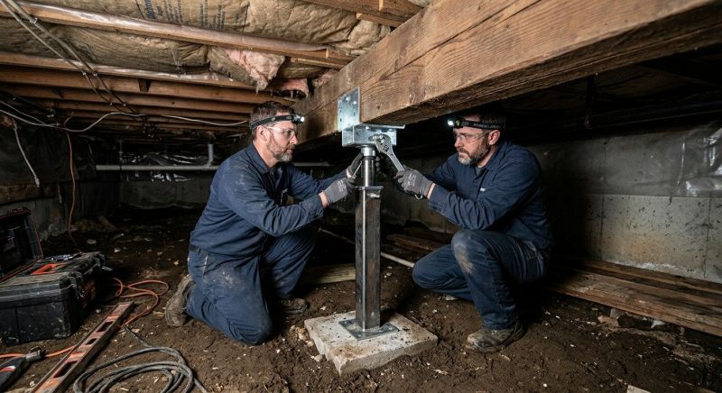 Crawl Space Leveling in Johnson County, KS
