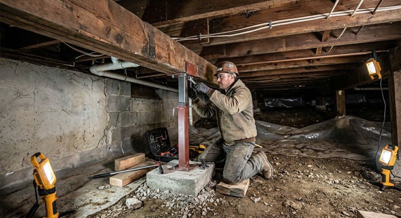 Crawl Space Leveling in Johnson County, KS