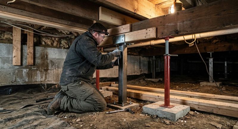 Crawlspace Structural Repair in Johnson County, KS