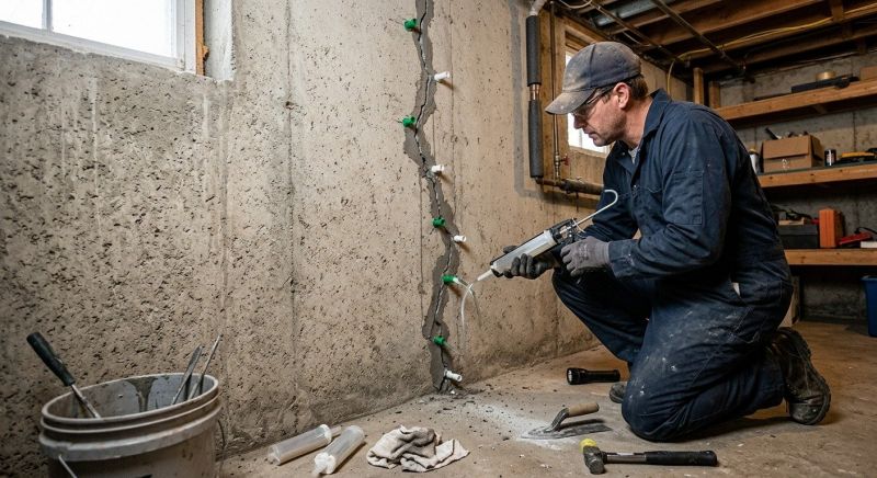 Foundation Crack Repair in Lees Summit, MO