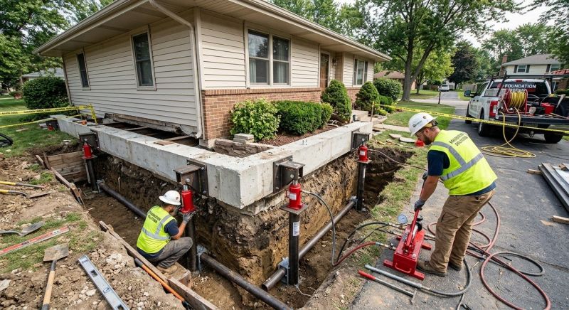 Foundation Jacking in Bonner Springs, KS