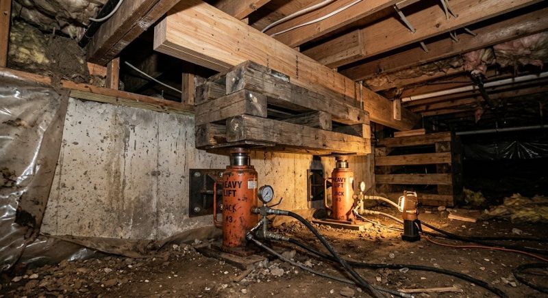 Foundation Jacking in Tonganoxie, KS
