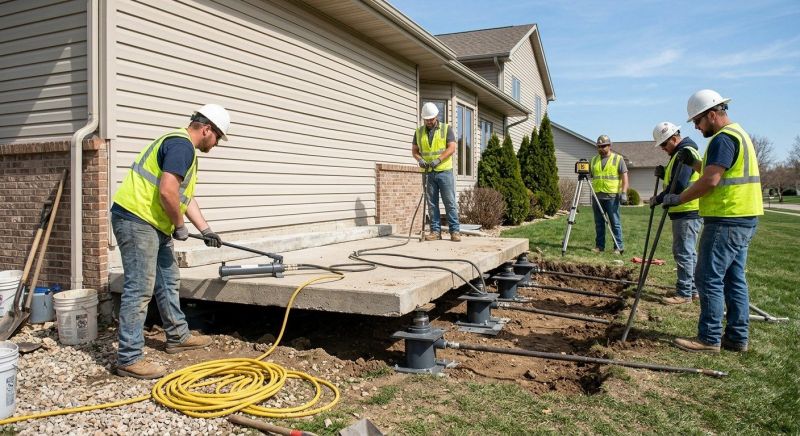Foundation Lifting in Leawood, KS