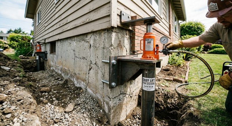Foundation Lifting in Leawood, KS