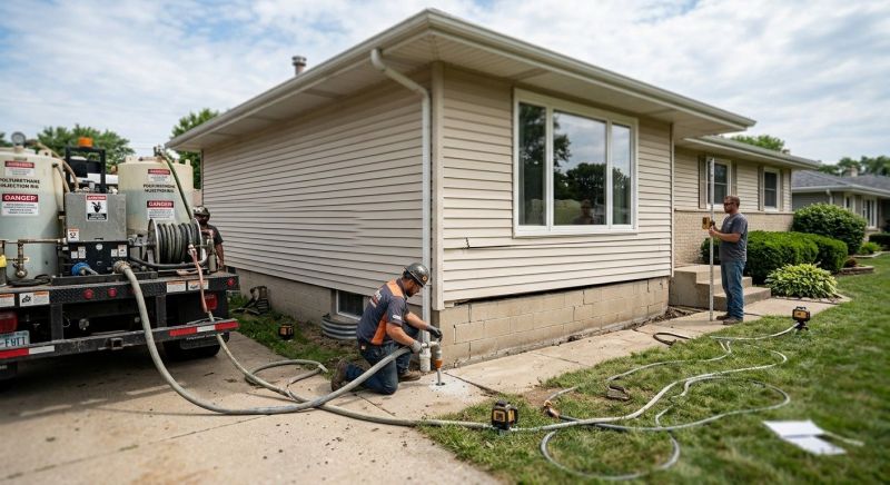 Foundation Lifting in Louisburg, KS