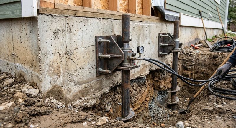 Foundation Pier Leveling in Johnson County, KS