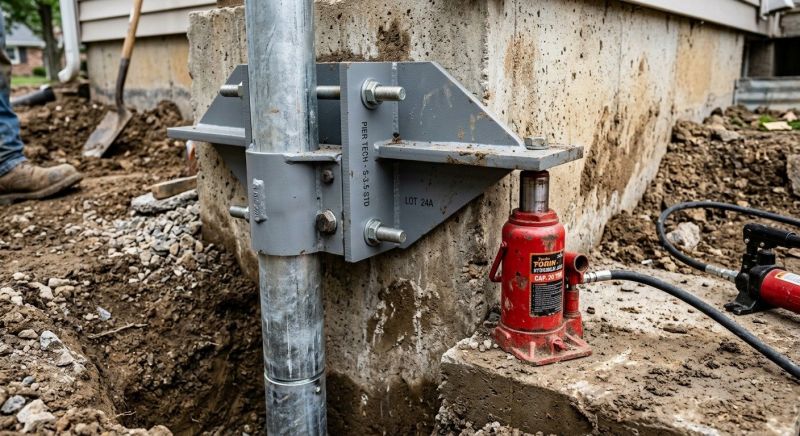 Foundation Pier Leveling in Johnson County, KS