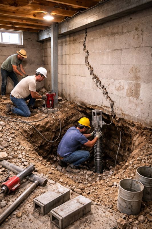 Foundation Structural Repair in Grandview, MO