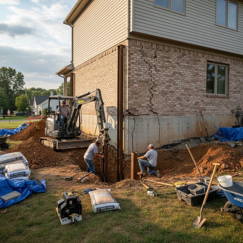 Foundation Structural Repair in Wellsville, KS