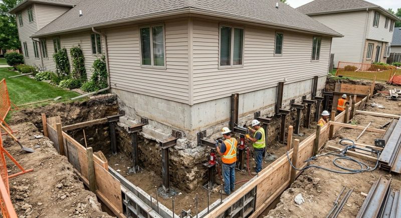 Foundation Underpinning in Johnson County, KS
