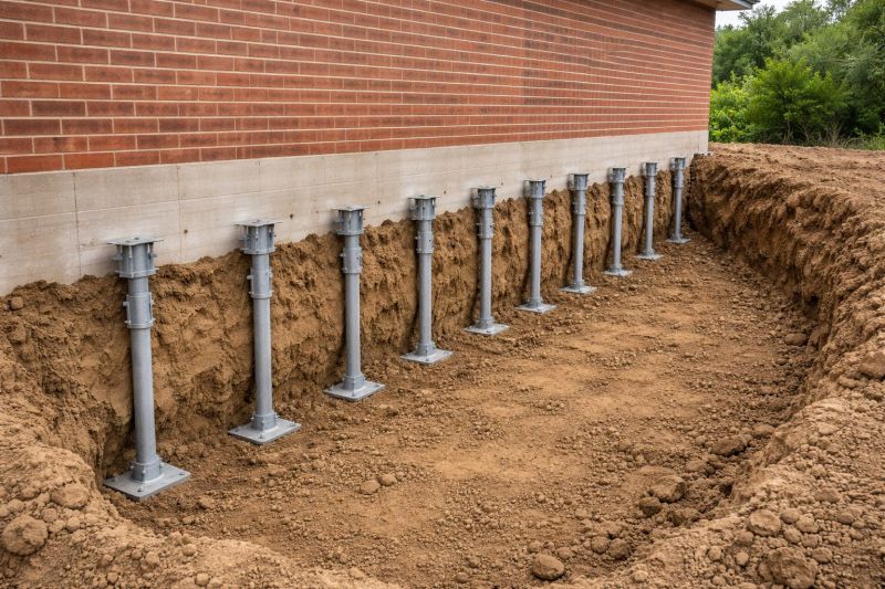 Helical Piers Installation in Johnson County, KS