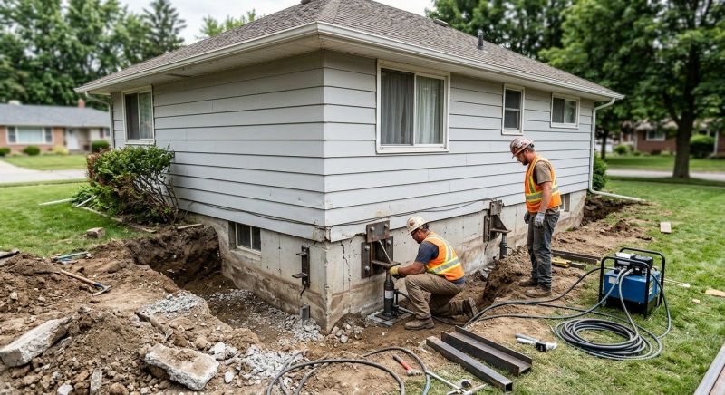 Home Foundation Repair in De Soto, KS