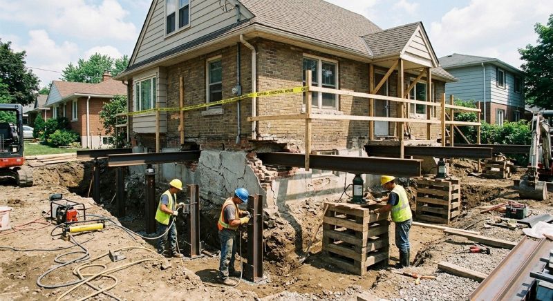 House Foundation Repair in Lees Summit, MO