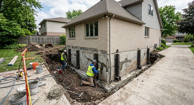 Sinking Foundation Repair in Belton, MO