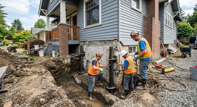 Sinking Foundation Repair in Prairie Village, KS